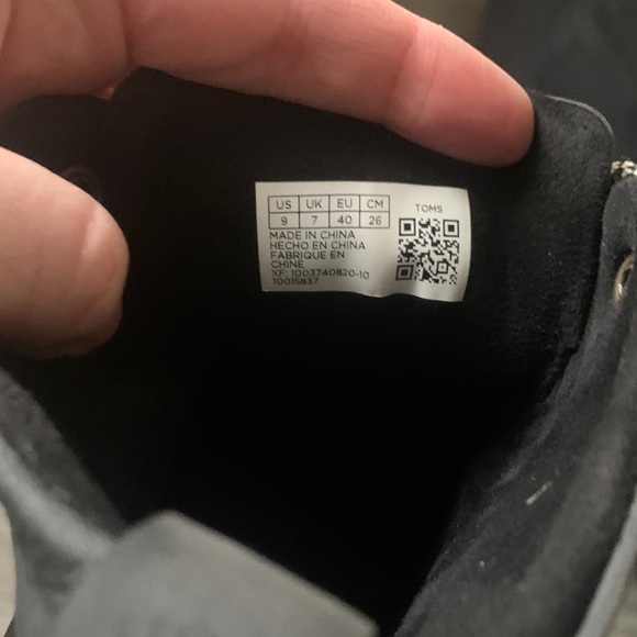 Toms Charcoal and Chocolate Lace-Up Wedges - Picture 5 of 6